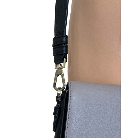 Kate Spade Carmel Court Small Kaela Lavender/Black Leather & Suede Crossbody Bag - Picture 3 of 15
